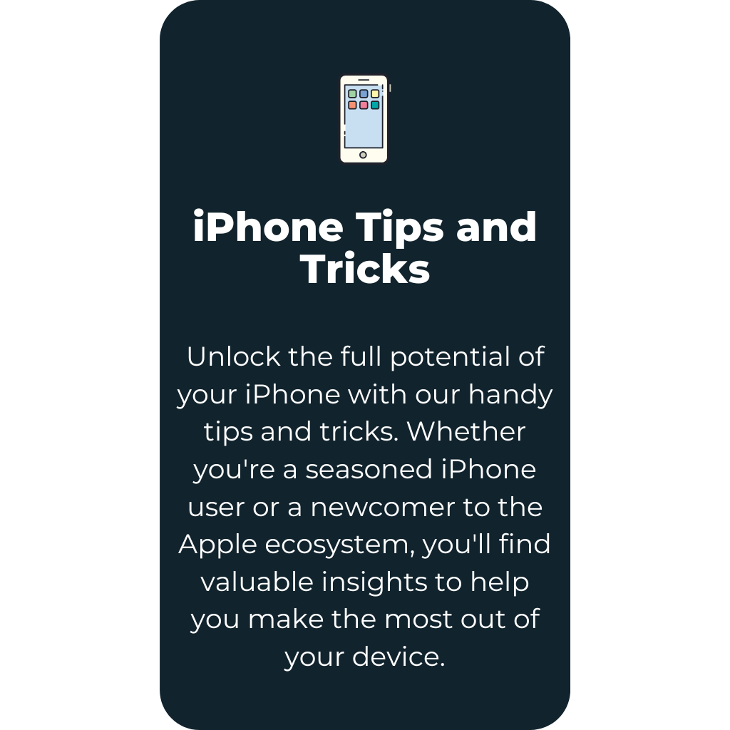 iphone tips and tricks